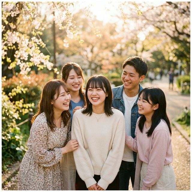 優しい雰囲気の若者たち